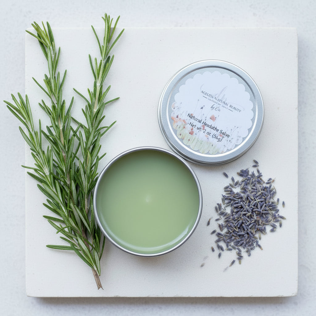 Headache and Tension Salve - Ageless Natural Beauty Handmade Soap and Soy Candles