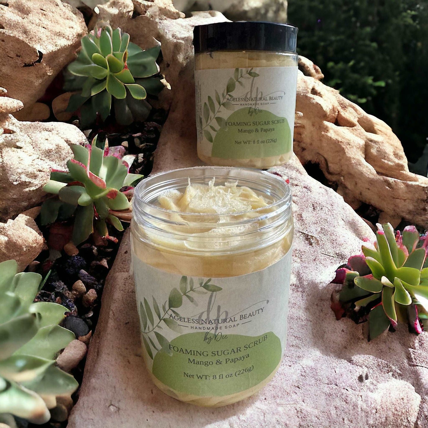Whipped Foaming Mango Papaya Sugar Scrub