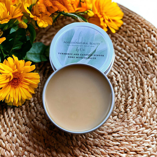Sore Muscle  Salve with Turmeric and Ginger
